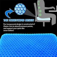 Cojín de gel para asiento de coche y oficina, cojín suave para aliviar la presión, transpirable, doble espesor, para verano - details 4