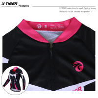 Conjunto de ropa de Ciclismo de X-TIGER para mujer, Jersey transpirable de manga larga para bicicleta de montaña, otoño - details 7