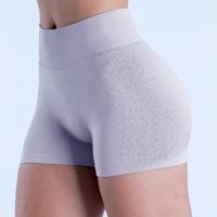 Shorts deportivos de cintura alta sin costuras para mujer, shorts de yoga para levantamiento de glúteos, shorts deportivos transpirables para fitness, ropa deportiva - details 4
