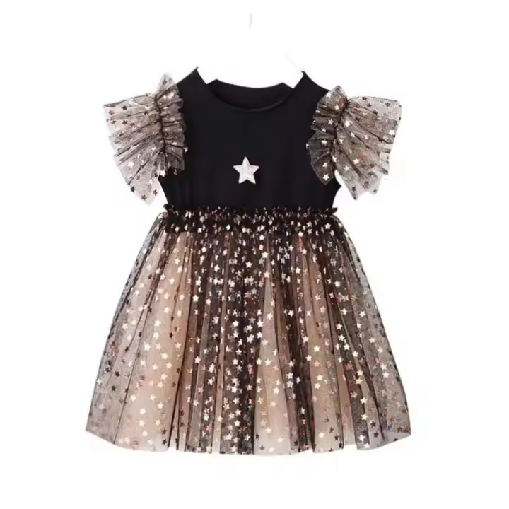 Vestido Dre para Niña de 1 a 6 Años Diseño de Corazón Lindo Ropa de Primavera y Otoño para Niños - 1