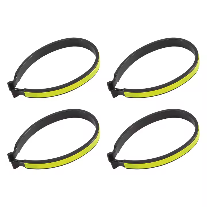 2 pares de Clips para pantalones de bicicleta con bandas reflectantes para paseos nocturnos - 1