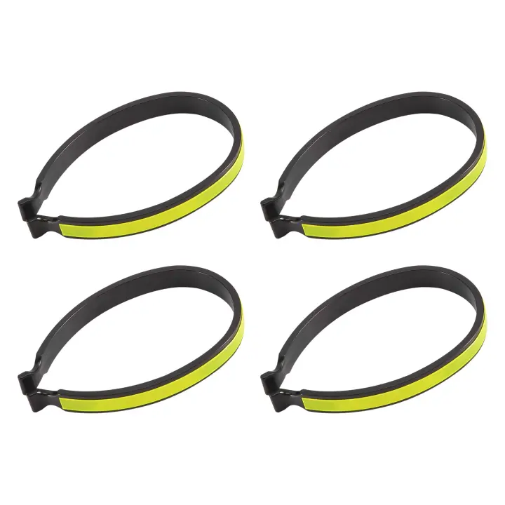 2 pares de Clips para pantalones de bicicleta con bandas reflectantes para paseos nocturnos - 1