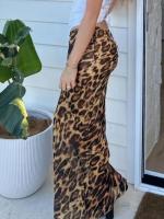 falda elegante con estampado de leopardo para mujer, faldas Maxi, ropa Y2K para oficina, Club, fiesta, ropa de calle informal, venta al por mayor, 2025 - details 13
