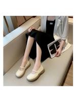 Mary Jane zapatos de las mujeres de suela plana solo zapatos verano 2025 nuevos dos desgaste un pedal con falda suave zapatos pequeños de cuero - details 2