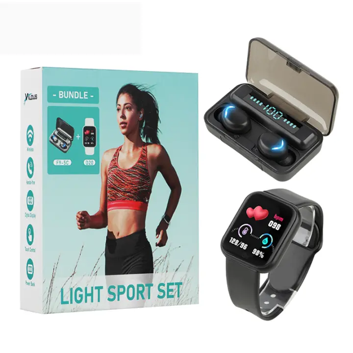 2025 Smartwatch para hombre mujer auriculares inalámbricos Bluetooth conjunto deportivo llamada Digital F9 auriculares Y68 Smartwath para ios teléfono Android - 1