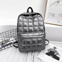 Mochila De algodón espacial para mujer, bolso de hombro de hilo de diseñador de diamantes, bolso escolar de gran capacidad, nueva moda coreana - details 4