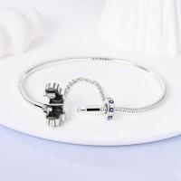 Pulsera de Plata Esterlina 925 Encanto de Mariposa Estrellas Luna Cadena de Seguridad - details 89