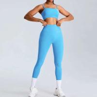 Conjunto de ejercicio de yoga sin costuras para mujer, ropa deportiva de entrenamiento portátil, gimnasio y fiesta, conjunto de 2 piezas - details 7