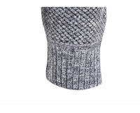 Suéter grueso de lana para hombre, Jersey cálido de cuello alto con media cremallera, suéteres de lana de punto delgados para Primavera, Invierno - details 11