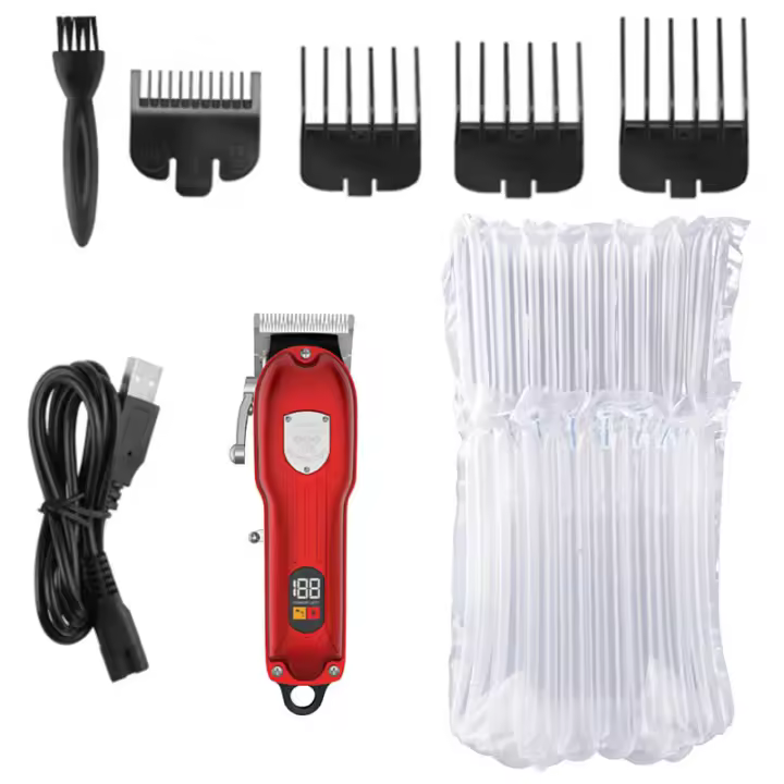 Kemei-cortadora de pelo profesional para hombres, máquina de corte de pelo, recargable, con iones de litio, ajustable y potente, Original - 1