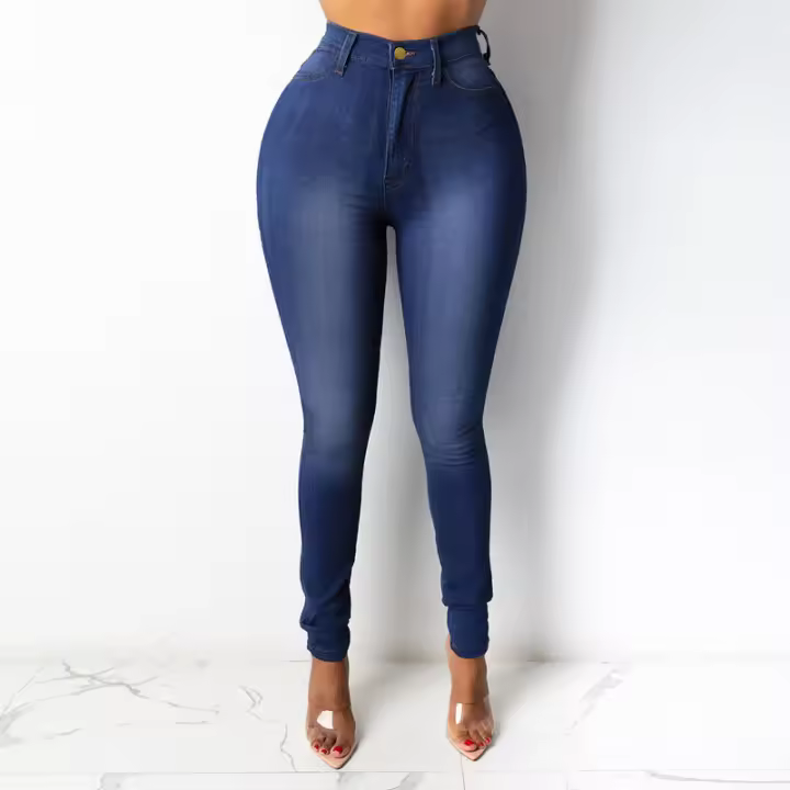 Nueva moda femenina: pantalones lápiz ajustados con cintura - 1