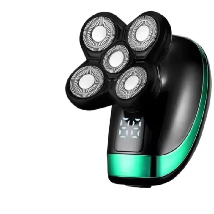 Afeitadora Eléctrica con Pantalla Digital 5 en 1 Lavable, Cable USB Multifunción, Máquina de Afeitar con Cuchillo de Carga - 1
