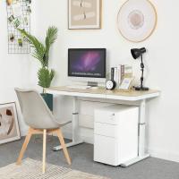 Cajonera Oficina con 3 Cajones, Armario Archivador Móvil con Ruedas, Metalico Mueble Oficina Archivador con Cerradura y Llave para Carta/A4, Blanco + Gris, 45 x 30 x 61cm - details 18