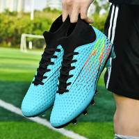 Botas de fútbol profesionales para hombre, zapatos de fútbol de Punta larga, zapatos de fútbol de tobillo alto para exteriores, zapatos de entrenamiento para niños - details 12