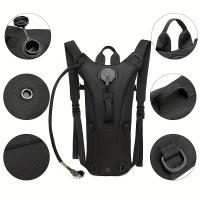 Mochila de Hidratación WUIING de 3 Litros - Bolsa Táctica para Agua con Correas Ajustables, Gran Capacidad para Senderismo, Ciclismo, Carrera y Escalada, Negra - details 2