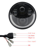 Faros LED para motocicleta y coche 5.75 pulgadas para Harley Sportster Iron 883 Dyna Triumph Street Speed Triple 5 3/4" H4 Faro Principal - details 41