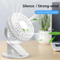 Ventilador portátil con Clip, recargable por USB enfriador de aire, 3 velocidades, para mesa y Escritorio - details 1