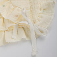 Bib De Bebé De Algodón 100% Con Encaje Retro Y Volante 4 Capas Impermeable Para Niños Y Niñas Estilo Vintage Con Patrón Floral - details 3