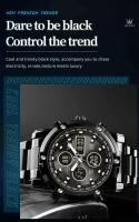 Reloj Digital de Acero Inoxidable TAXAU Chronógrafo Impermeable para Hombres Alarma Luminosiva - details 11