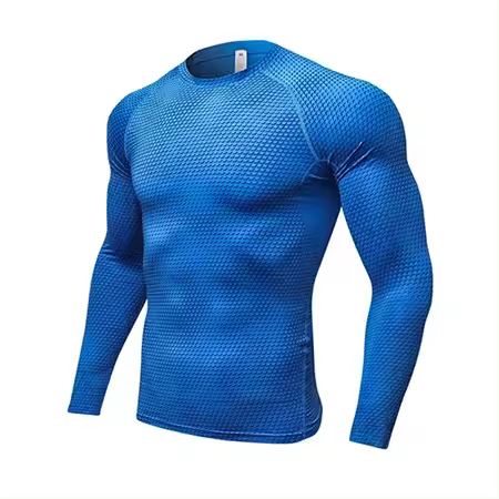 Camiseta cálida con estampado 3D para hombre, sujetador deportivo, secado rápido, pijamas, tops - 1