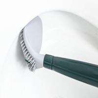 Juego De Cepillo De Inodoro Con Soporte De Silicona Limpieza Del Baño Asa Recargable Dispensador Accesorio Doméstico - details 5