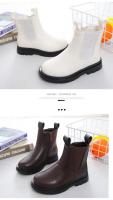Botas de goma antideslizantes para niños y niñas, botines clásicos con cremallera lateral, Unisex, Otoño e Invierno - details 11