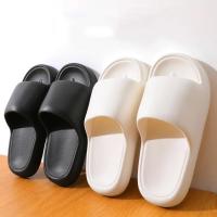Zapatillas de baño unisex Toboganes con almohadilla de nube, sandalias planas de verano, zapatos de plataforma gruesos, chanclas antideslizantes para interiores - details 3