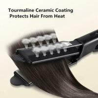Plancha de pelo para mujer, Panel ancho, ajuste de temperatura de cuatro engranajes, plancha plana iónica de turmalina cerámica - details 0