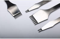 Punzón de trabajo hecho a mano para cinturón, herramienta de costura de cuero redondo de alta calidad, perforadora de Metal, para hacer agujeros, manualidades y manualidades - details 1