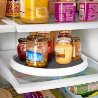 Organizador de armario giratorio, estante giratorio para especias para almacenamiento y organización de cocina, soporte antideslizante para condimentos - details 0