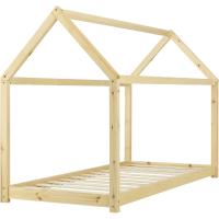 Cama para niños de Madera 206x98x142cm Cama Infantil Forma de casa Blanco Mate - details 13