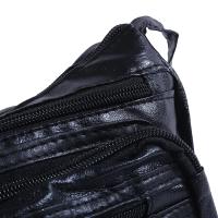 Bolso de mano negro multicapa de gran capacidad para mujer, práctico bolso cruzado de un solo hombro de gran capacidad - details 4