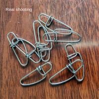 100 Uds conector de pesca de acero inoxidable Pin de acero inoxidable broches de pesca anillos sólidos broches enganchados accesorios de Pin - details 15