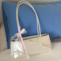 Bolso de mano francés dulce para compras, cinta de estilo coreano para mujer, bolso para axila, bolso de viaje de cuero PU de alta calidad - details 9