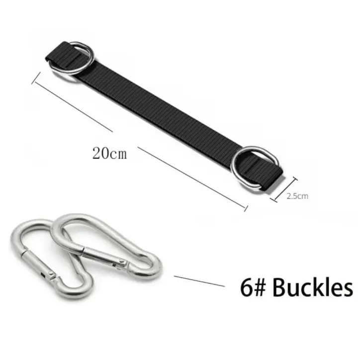 Cinturón de extensión de barra única de Dacron, piezas de gimnasio de una sola capa, correas para columpio de árbol, Kit de suspensión, tira de extensión, cinturón de conexión colgante - 1