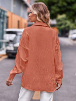 Blusa lisa de manga larga para mujer, camisa elegante con cuello vuelto, moda informal de oficina, nueva para primavera y otoño 2023 - details 18