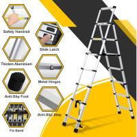 Escalera Telescópica de Aluminio de 5m Portátil, Desmontable, Antideslizante, Extensible, Multiusos, Carga de 150kg Mejoras del Hogar y Herramientas - details 18
