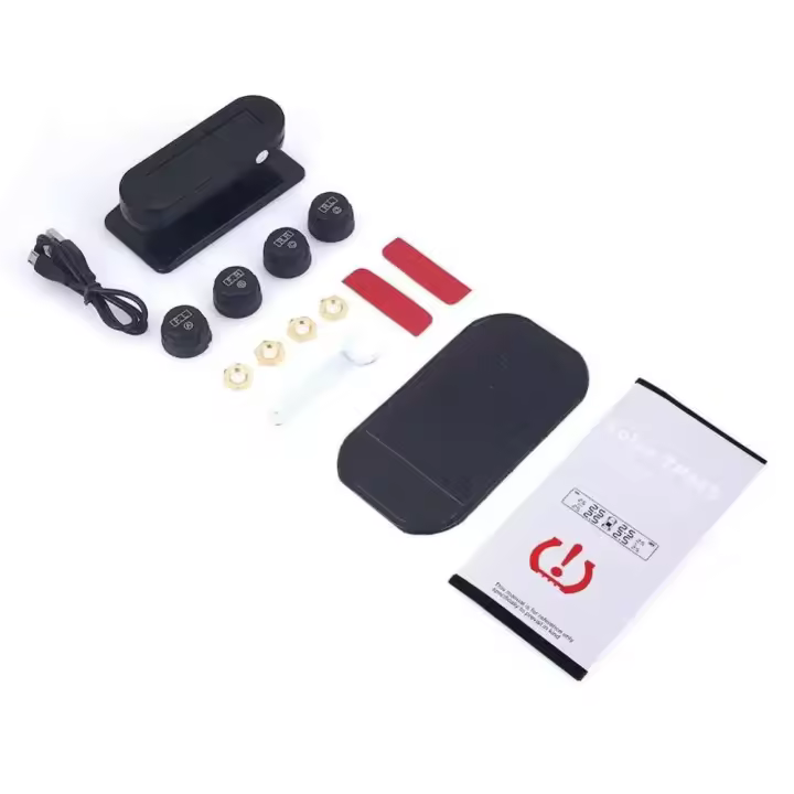 Sensores TPMS para coche, sistema de supervisión de presión de neumáticos, ordenador a bordo, diagnóstico Solar/USB, todoterreno, 4x4, accesorios para automóviles - 1