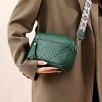 Bolso de Mano de Cuero Genuino para Mujer Color Sólido con Borlas Bolso de Hombro de Cuero de Vaca - details 28