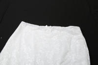 BUNO-Conjunto de 2 piezas de encaje de gato extraño para mujer, camisola de retazos de líneas oscuras con flores de Jacquard y parte inferior de encaje de pierna recta, traje a juego - details 18