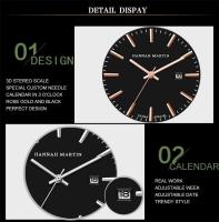 Moda de lujo premium para hombres Reloj Estilo de negocios Movimiento de calendario Correa de acero inoxidable Reloj de pulsera de cuarzo deportivo impermeable al aire libre - details 18