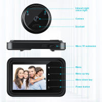 Timbre de Puerta Inteligente Elecpow con Cámara Infrarroja y Visión Nocturna LCD de 2.4 Pulgadas Almacenamiento Automático de Fotos 3 Tonos - details 9