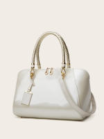 Bolsa de almohada de charol 2025 primavera y verano nuevo bolso brillante bolso nupcial moda de alta gama de un solo hombro oblicuo span bolso de las mujeres. - details 4
