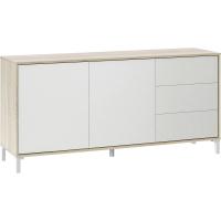 Conjunto de Muebles de Sala de Estar de Roble Canadian y Blanco Cajones, Buffet, Molo Brooklyn - details 3