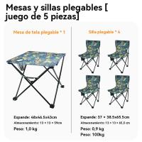 Mesa camping plegable con sillas multifunción familiares party al aire libre pesca - details 2