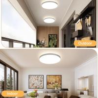 Lámpara LED de Techo ABS IP44 18W, 2050LM, 3000/4000/6500K, Plafón Impermeable para Cocina, Comedor, Iluminación Interior Moderna, 23*23*5 CM - details 13