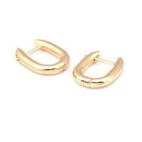Aretes de Cuerda de Metal Dorado de 18K Diseño Redondo Rectangular de Alta Calidad - details 20