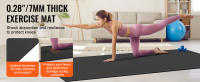 SucceBuy Estera de Ejercicio, Alta Densidad, Antideslizante, Yoga, Fitness, Ejercicio, Hogar, 0V, Material Premium - details 2
