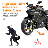 Cerradura de Alarma para Motocicleta Anchtek Resistente al Agua para Bicicleta con Alarma de 110db Accesorios de Candada de Freno de Disco de Moto - details 7