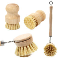 Utensilios de Limpieza de Cocina Zelkova Largo Mango Corto Rodajas de Luffa, No Lastimes, Limpieza de Mano, Sisal - details 2